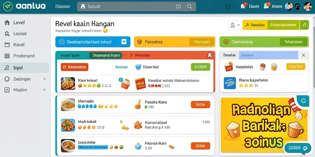 Tampilan antarmuka yang modern dan menarik.