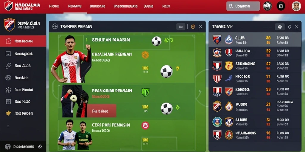 Screenshot menunjukkan tampilan utama aplikasi dengan berbagai pilihan slot.